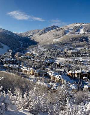 Vail Resorts aerial view of village