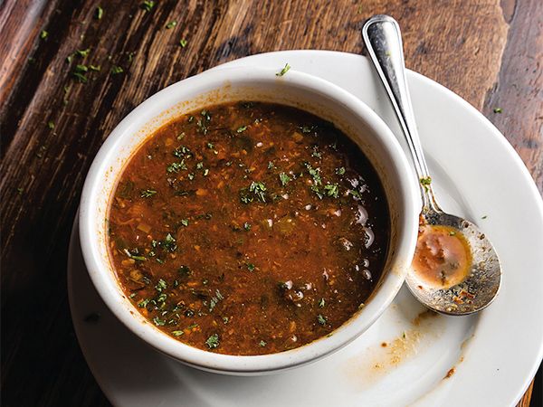 Turtle soup is a popular Creole delicacy 