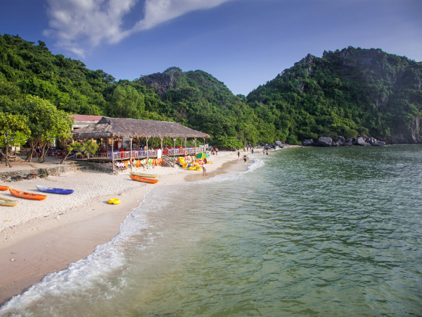 Monkey island in Lan Ha Bay