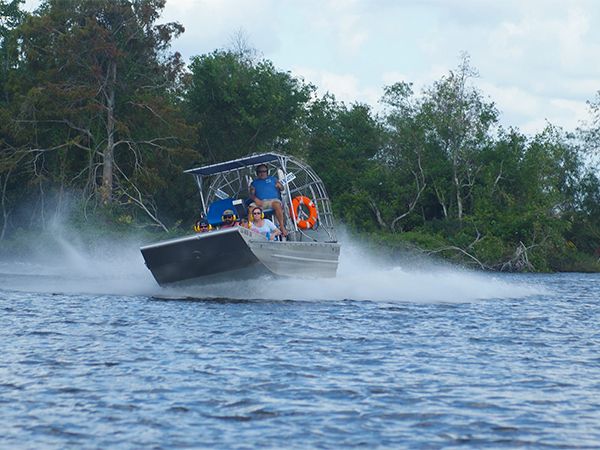 Airboat tour operated by Louisiana Swamp Tours