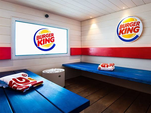 Burger King sauna