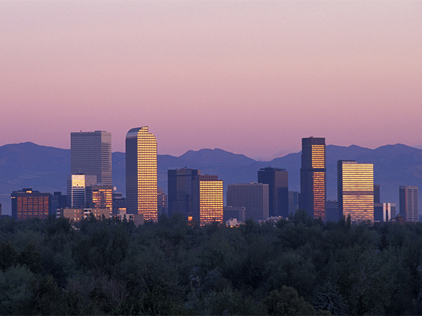 Denver Skyline at Sunrise