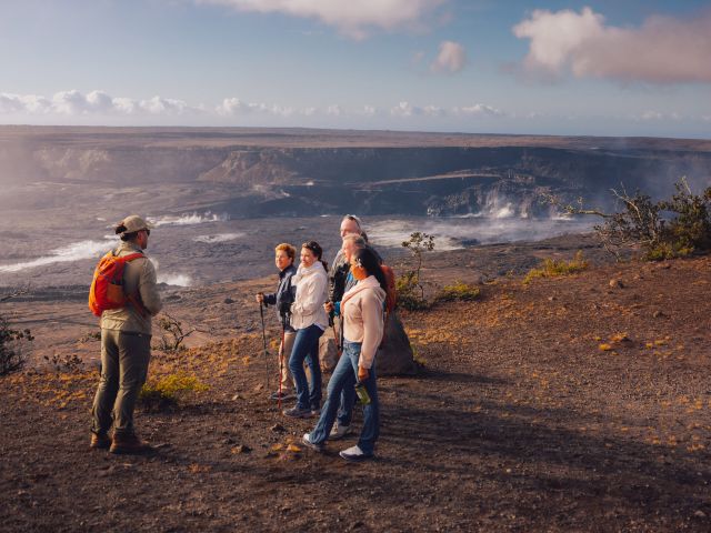Halemaʻumaʻu crater at Hawaii Volcanoes National Park