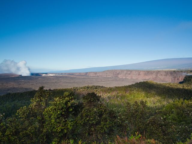 a scenic view of Hawai‘i Volcanoes National Park