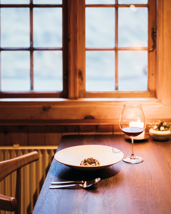 The cosy timber dining room at KORS.