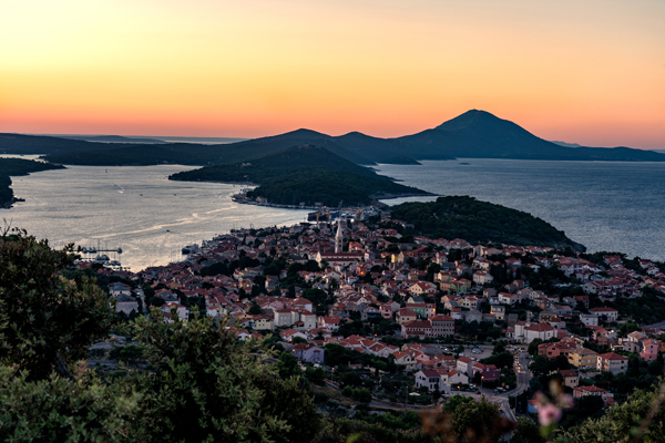 The town of Mali Lošinj in Croatia 