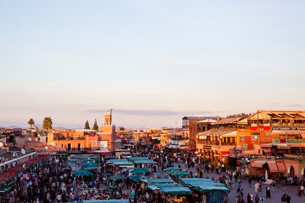 Overlooking the souks of Marrakech. Photo: Edwina Hart.