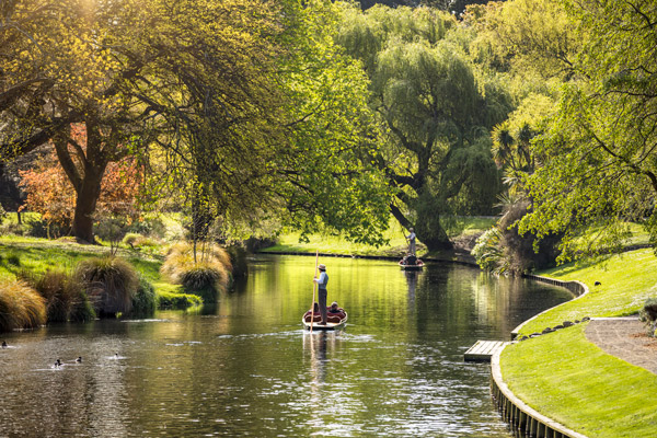Take a punt down the river in Christchurch.