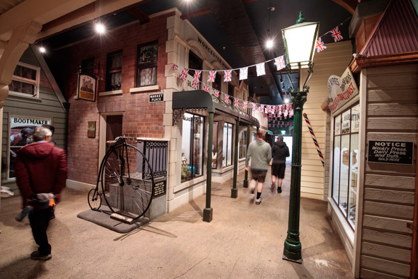 Inside the Canterbury Museum.