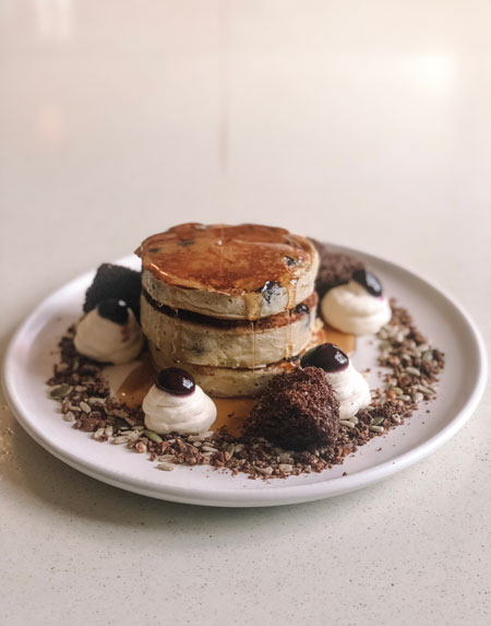 MIro Blueberry, chocolate, mascarpone, maple syrup 