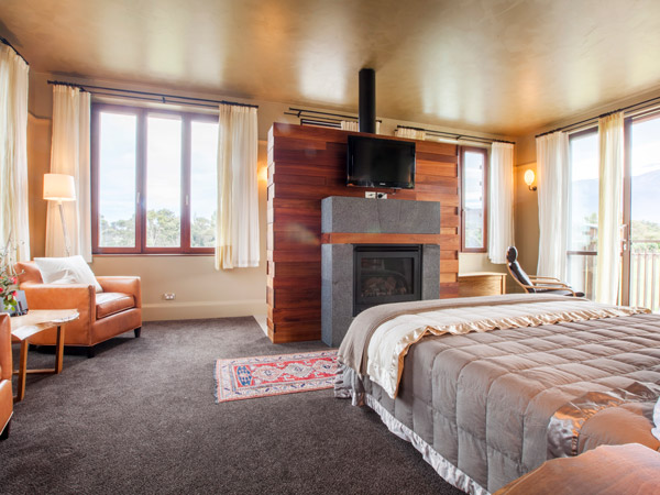 Hapuku Lodge + Tree Houses in Kaikoura on the east coast of the South Island.