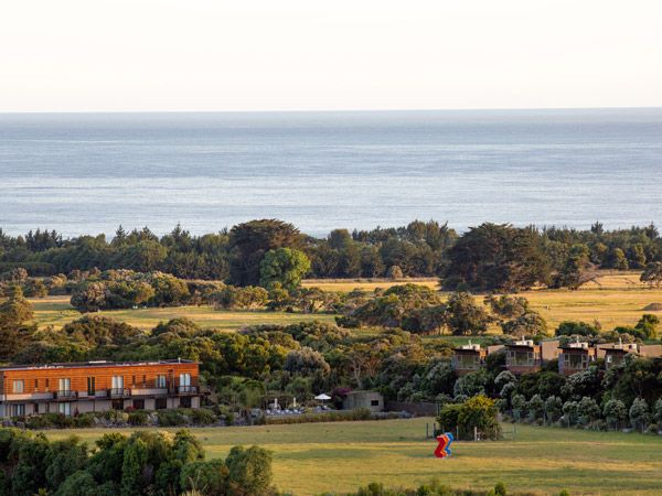 Hapuku Lodge + Tree Houses in Kaikoura on the east coast of the South Island.