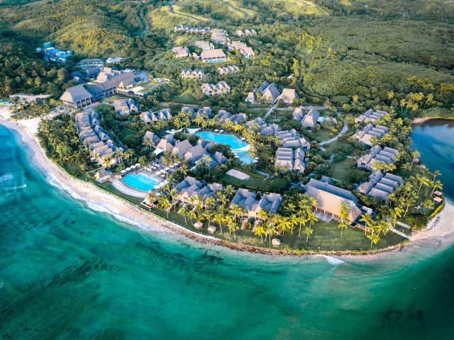 the InterContinental Fiji Golf Resort & Spa from above