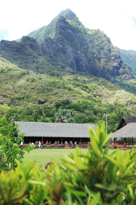 Below the peaks of Hiva Oa