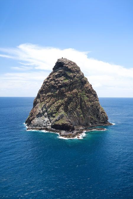 A dramatic rock formation off Ua Huk
