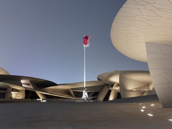 National Museum of Qatar in Doha with architect - designer Koichi Takada