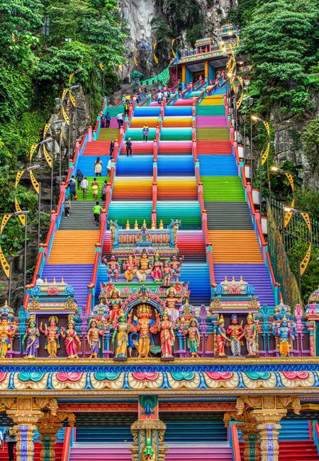 The stairs up to Batu Caves