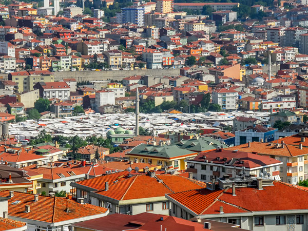 Tuesday Market from above in Istanbul
