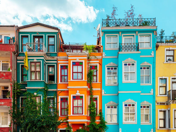 Admire the colourful houses of Balat.