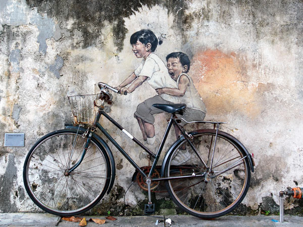 Where to find ‘Children on a Bicycle’ mural in Penang