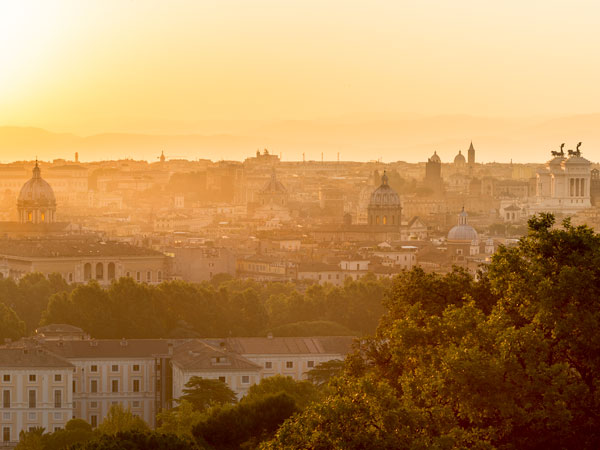 Rome at sunset