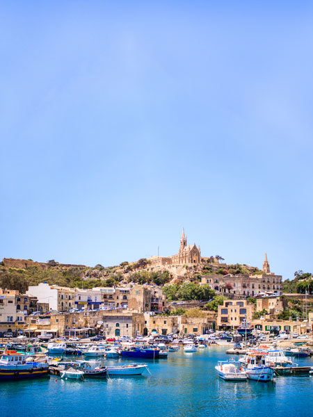 the fortified citadel in the centre of Gozo island