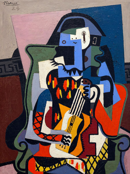 Harlequin Musician by Pablo Picasso