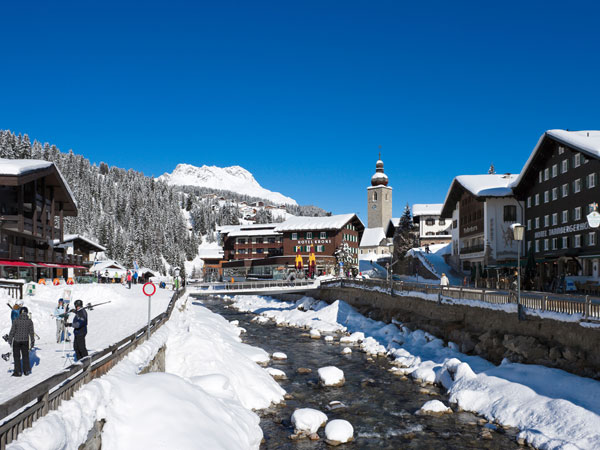 The ski resort in Lech.