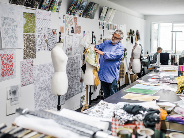 Martin Leuthold, creative director at textile company Jakob Schlaepfer