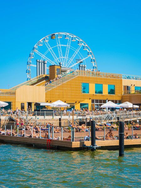 Allas Sea Pool is one of the best public saunas to visit in Helsinki.