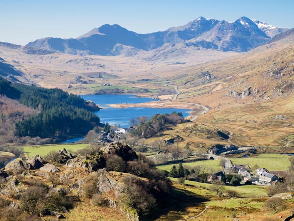The views out over Snowdonia National Park.