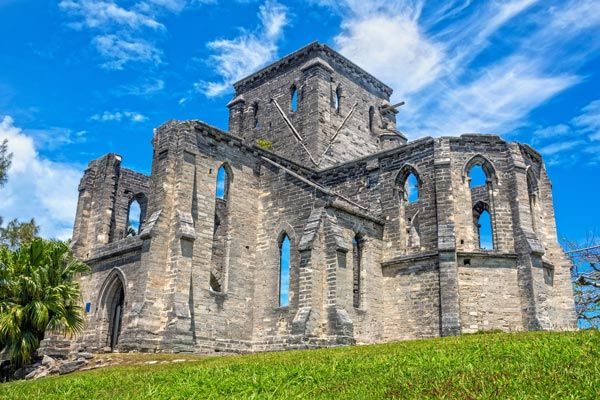  the Unfinished Church in the historic town of St. George.