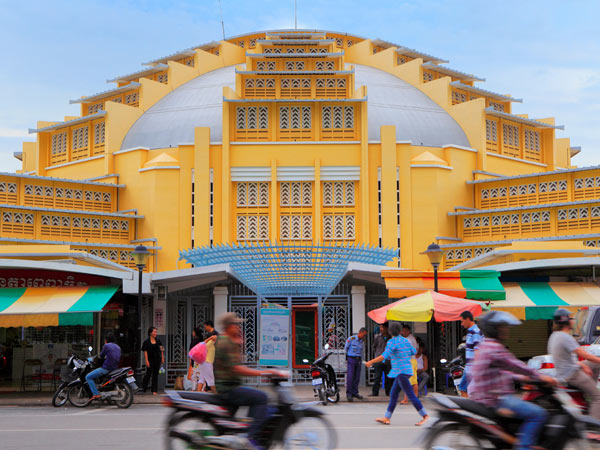 Central market (1930s), Phnom Penh, Cambodia