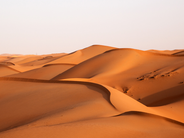 This sea of sand is mesmerising in its barren beauty