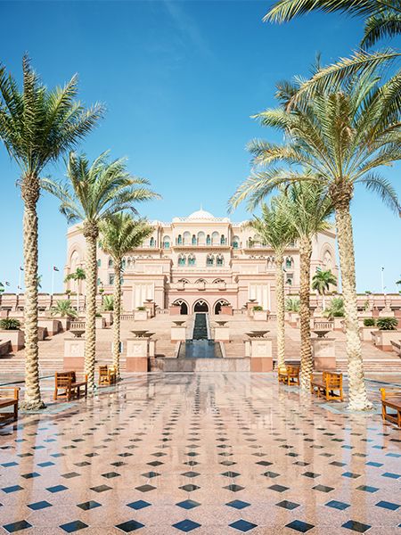 Emirates Palace Hotel entrance, Abu Dhabi