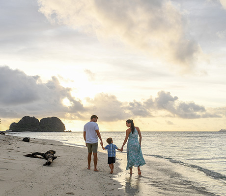 Sunset beach walk, Vomo Resort Fiji