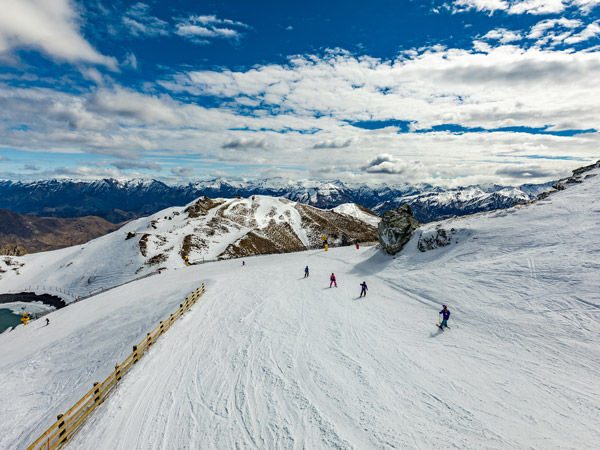 Mountain panorama at Coronet Peak