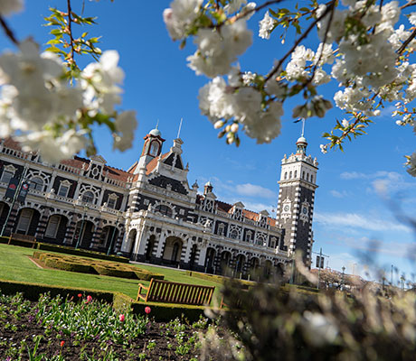 Railway station, Dunedin, New Zealand