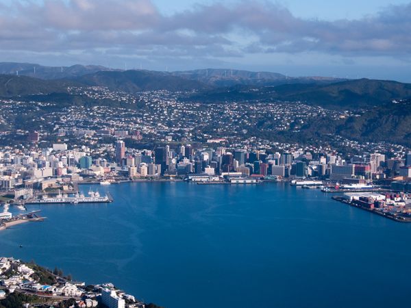 Aerial view of Wellington