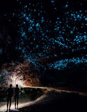 82. Bask in the glowworms of Waitomo Caves
