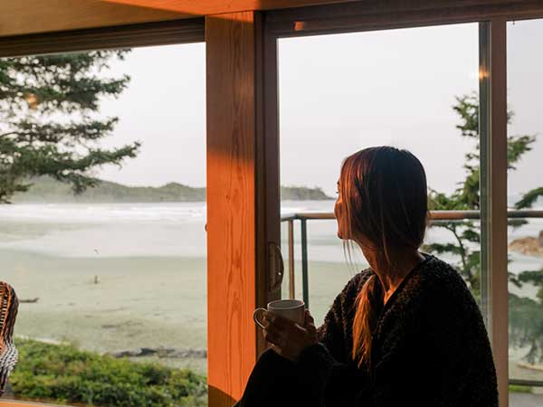 Beach view Pacific Sands Beach Resort Tofino BC