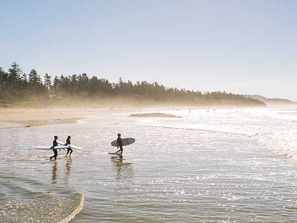 Surfers Sunrise Tofino BC