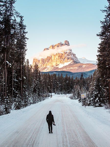 Bow Valley Parkway, Castle Mountain, Banff, Canada