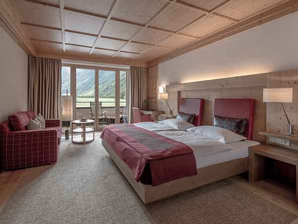 Guest room, Aqua-Dome hotel, Tirol, Austria