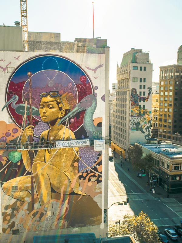 Beacon Frequency Reader Mural by Joshua Mays