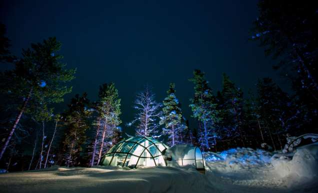 Kakslauttanen Arctic Resort Glass Igloo in Lapland Finland