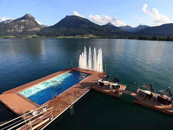 Pool, Romantik Hotel, Lake Wolfgang, Austria