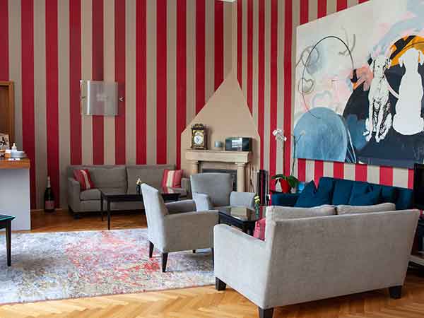 Red Salon, Hotel Altstadt, Vienna, Austria
