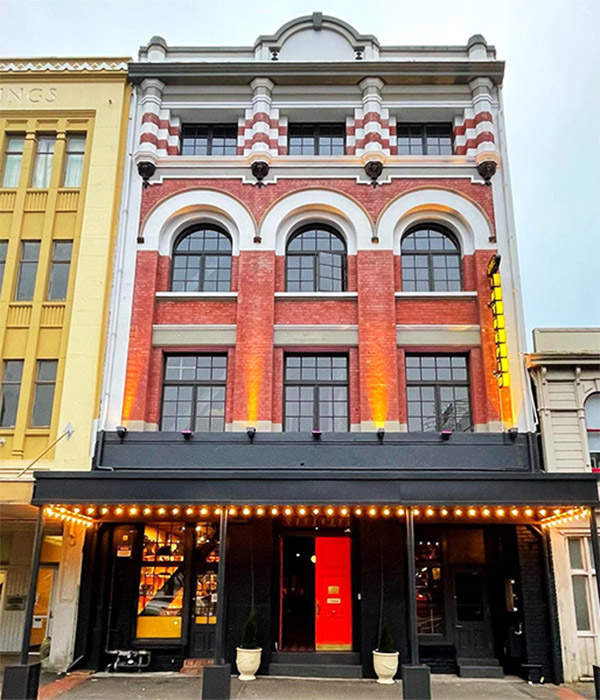 Wellington's Intrepid Hotel.