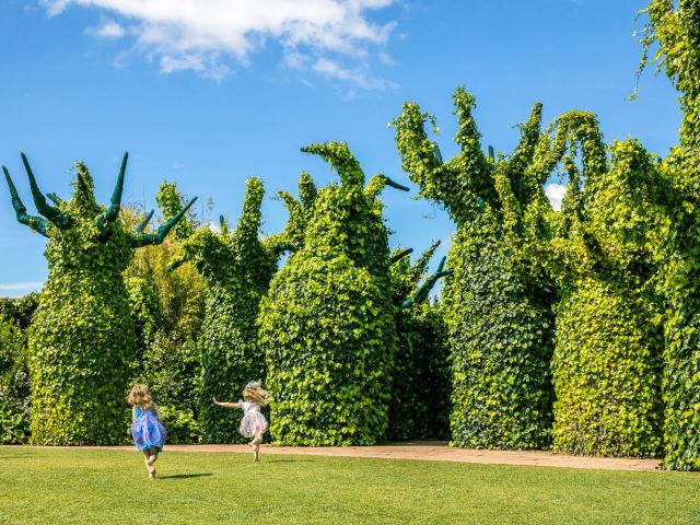 the Surrealist Garden within the Hamilton Gardens in New Zealand